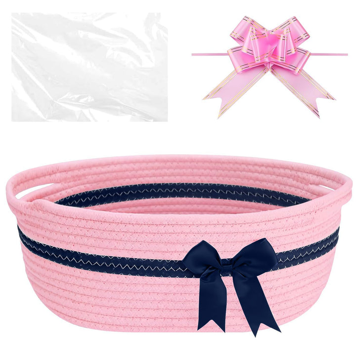 Women's decorative storage basket with bow accent Stornfield