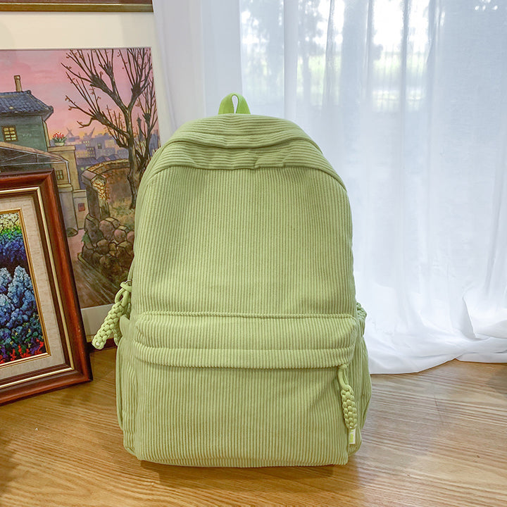 Textured Corduroy Laptop Backpack Stornfield