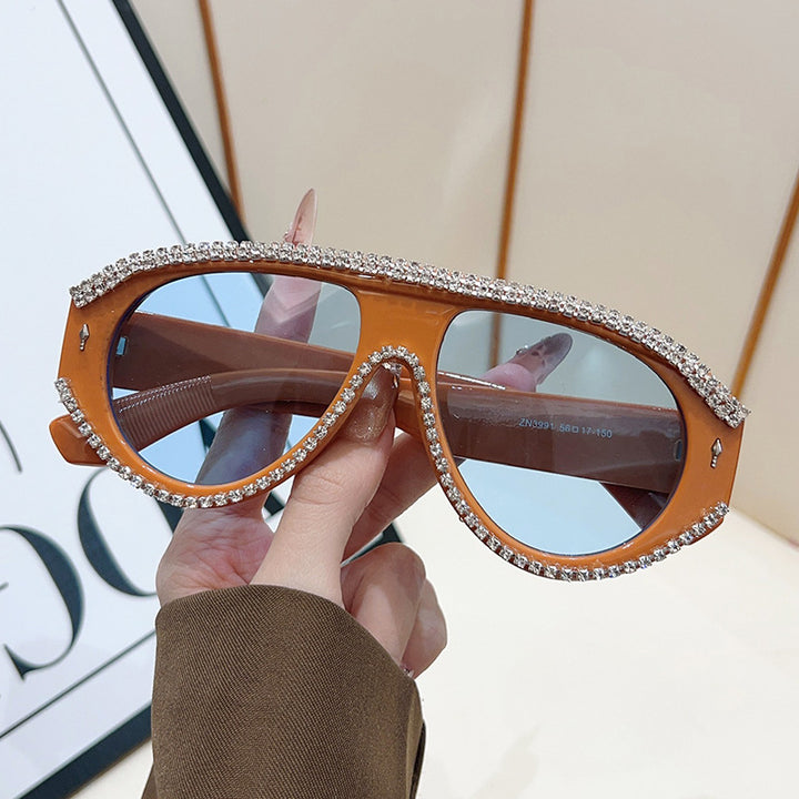 Luxury Oversized Rhinestone Sunglasses Stornfield
