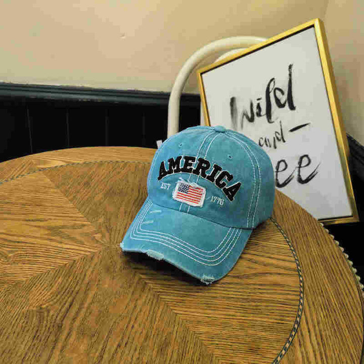 Unisex Vintage-Inspired Distressed Baseball Cap Stornfield