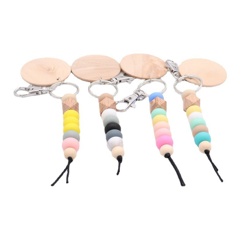 Decorative Wooden Beaded Keychain Stornfield