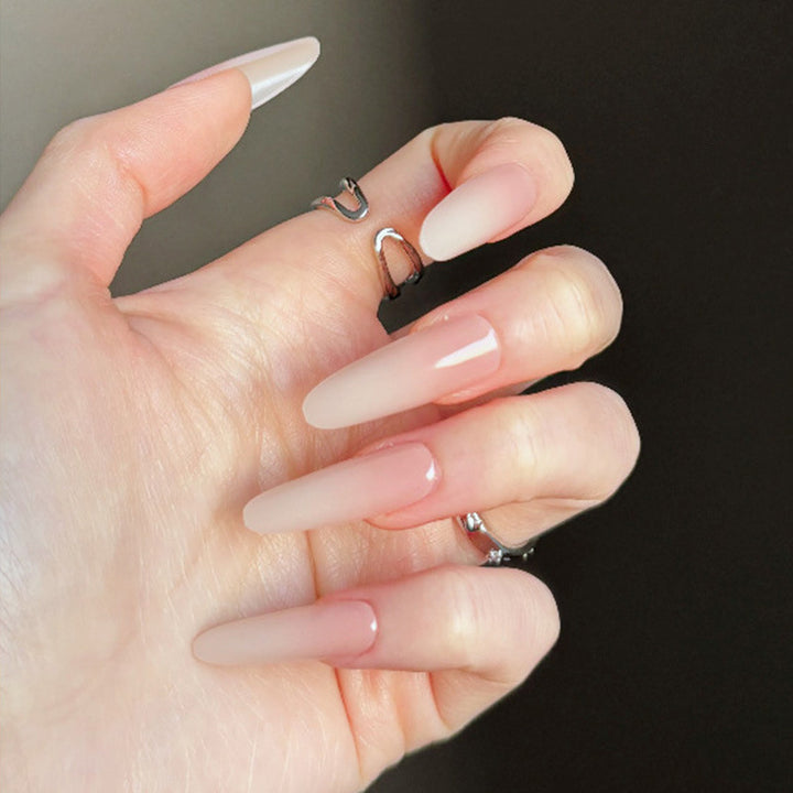 Elegant Glittery Acrylic Nail Extensions Stornfield