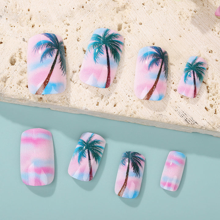 Artificial nails in tropical palm design Stornfield