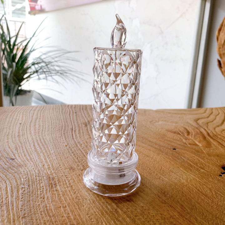 Decorative Crystal LED Flameless Candle Jar Stornfield
