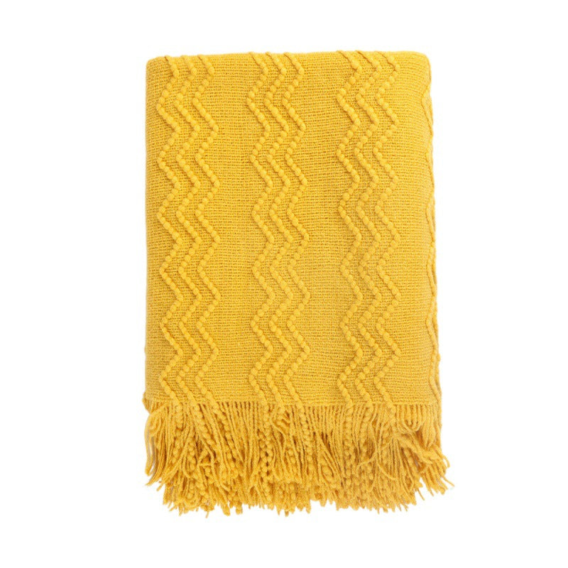 Stylish Textured Throw Blanket