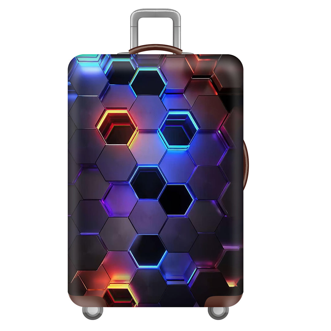 Unisex hard-shell travel suitcase in world travel design Stornfield