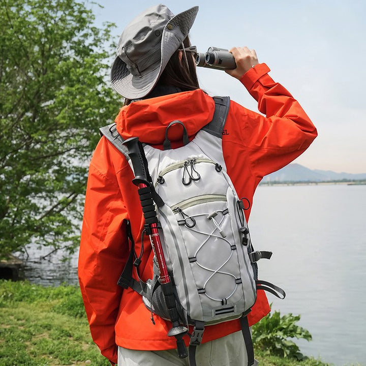 Sporty hiking backpack with ergonomic carrying system and reflective accents Stornfield