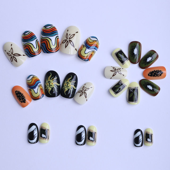 Creative Nail Art with Abstract Design Stornfield
