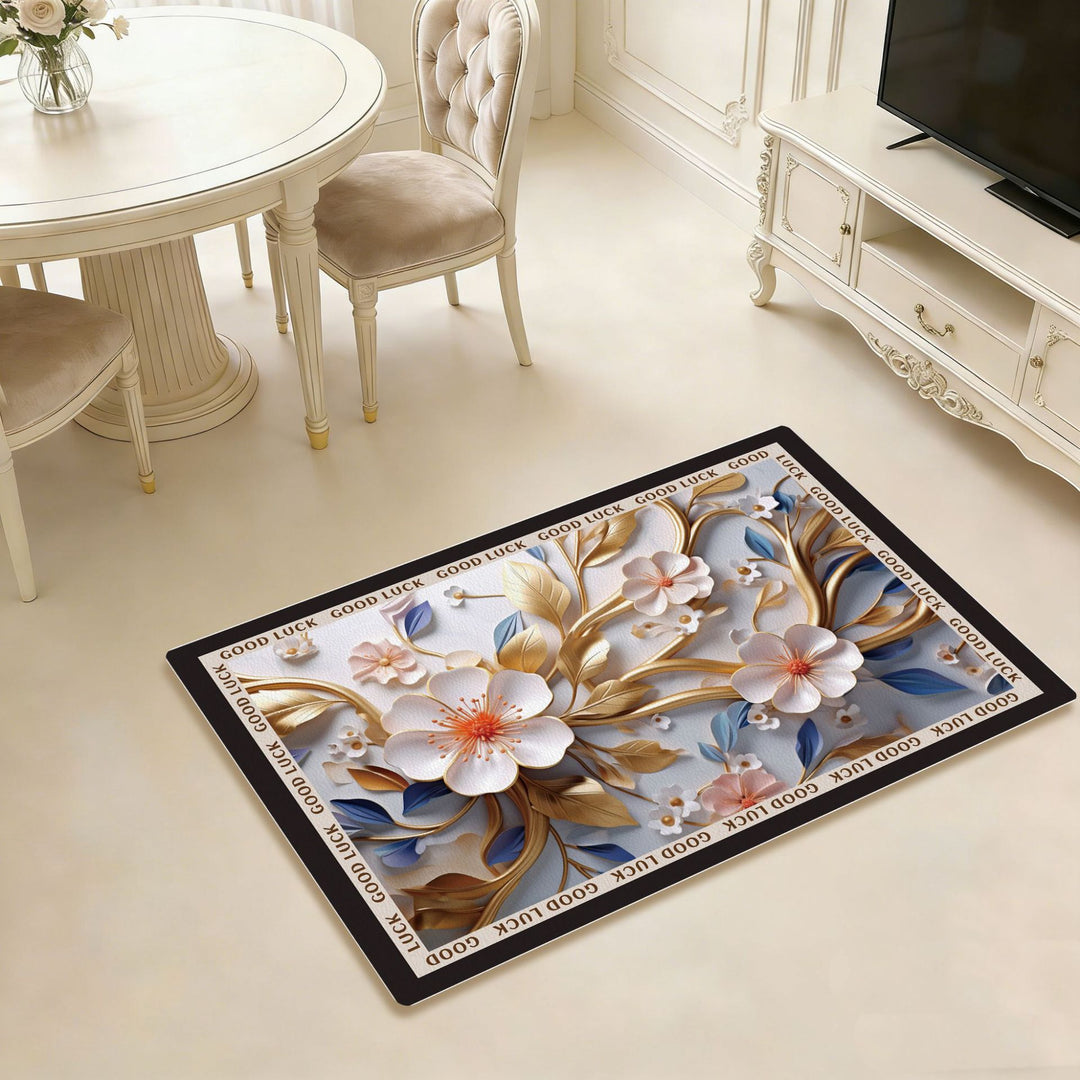 Playful Citrus-Themed Bathroom Mat Stornfield