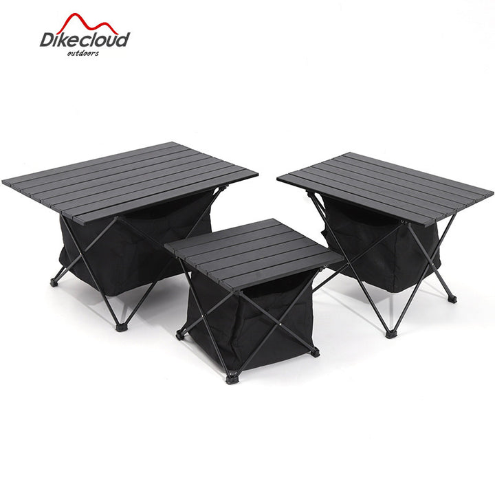 Foldable Camping Table With Integrated Storage Stornfield