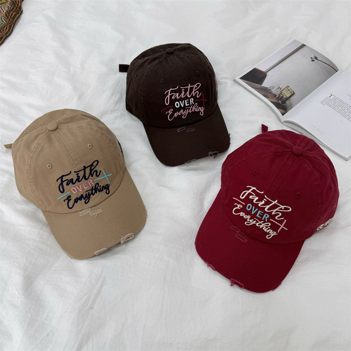 Women's Distressed Embroidered Baseball Cap Stornfield