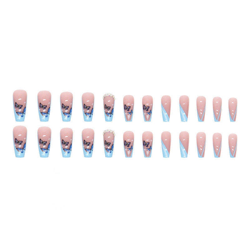 Decorative Butterfly Press-On Nail Tips Stornfield