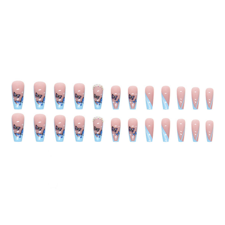 Decorative Butterfly Press-On Nail Tips Stornfield