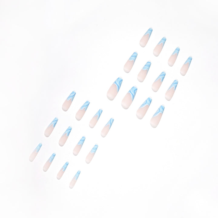 Artificial nail extensions with wave design Stornfield