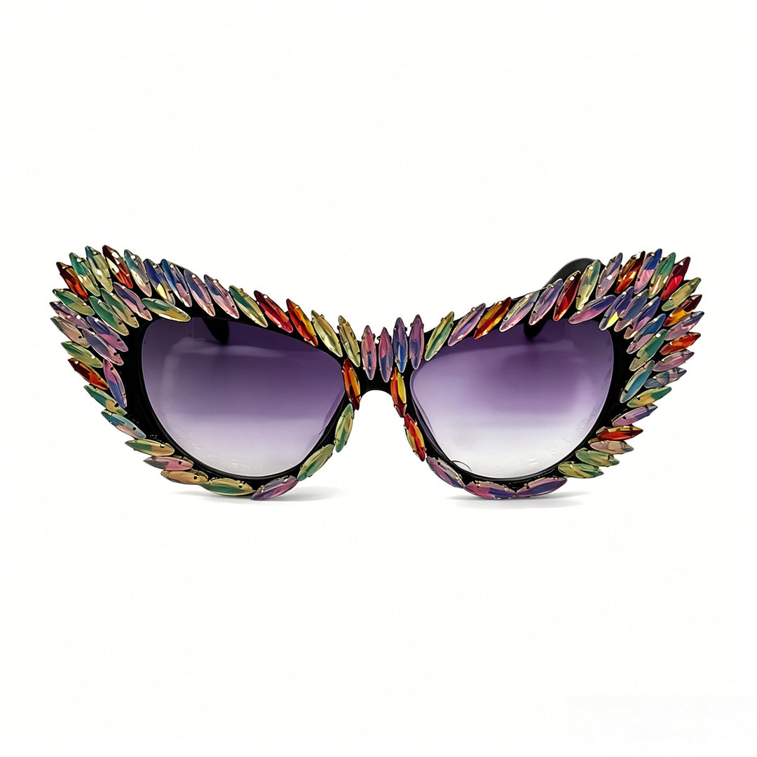 Women extravagant Cat-Eye sunglasses with diverse jewelry details Stornfield