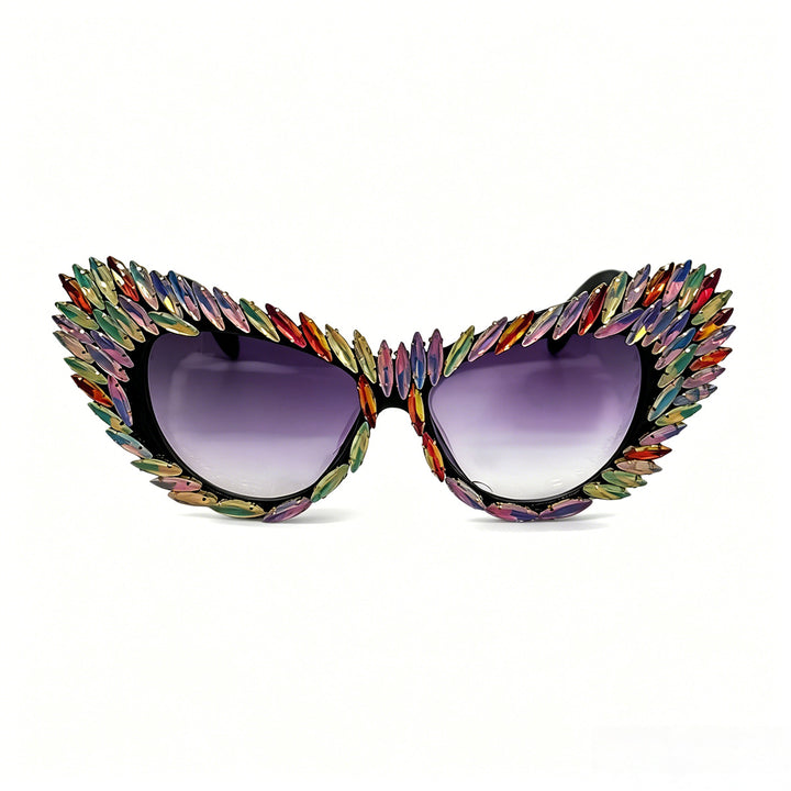 Women extravagant Cat-Eye sunglasses with diverse jewelry details Stornfield