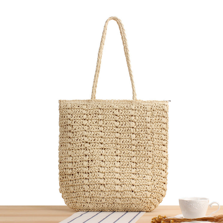 Hand-knotted straw bag Stornfield