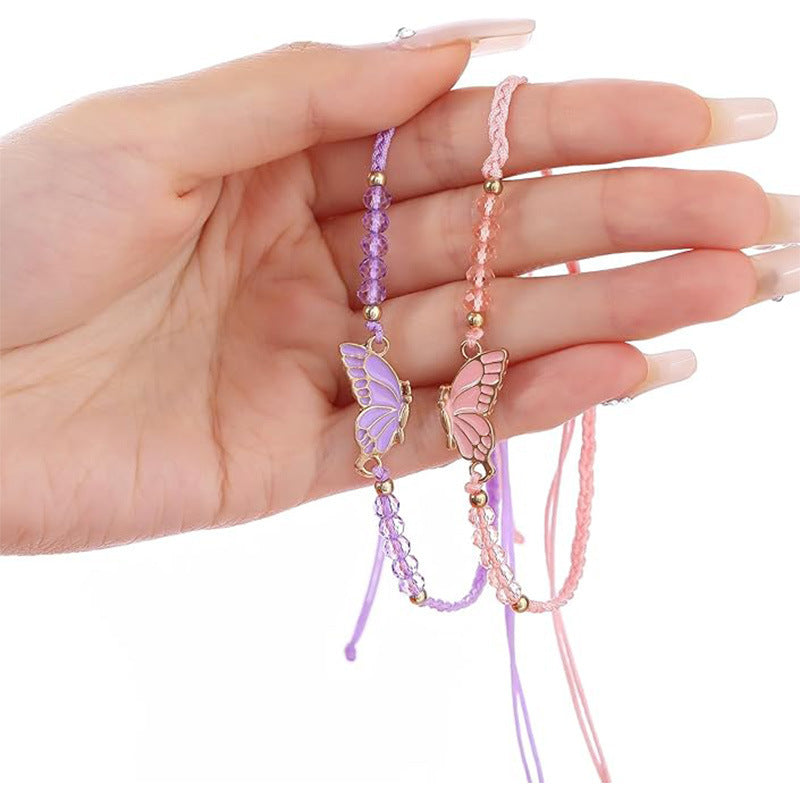 Butterfly Charm Necklace and Bracelet Set Stornfield