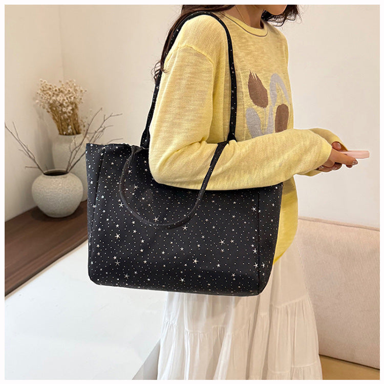 Stylish Star-Patterned Tote Bag Stornfield