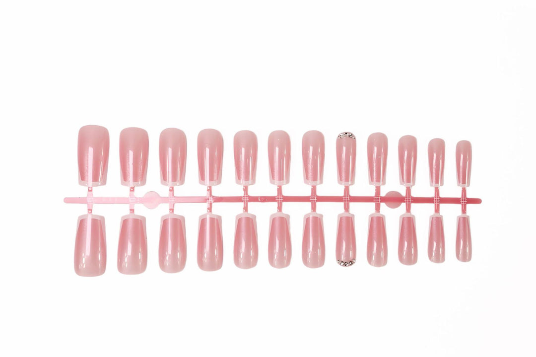 artistic French manicure artificial nails Stornfield