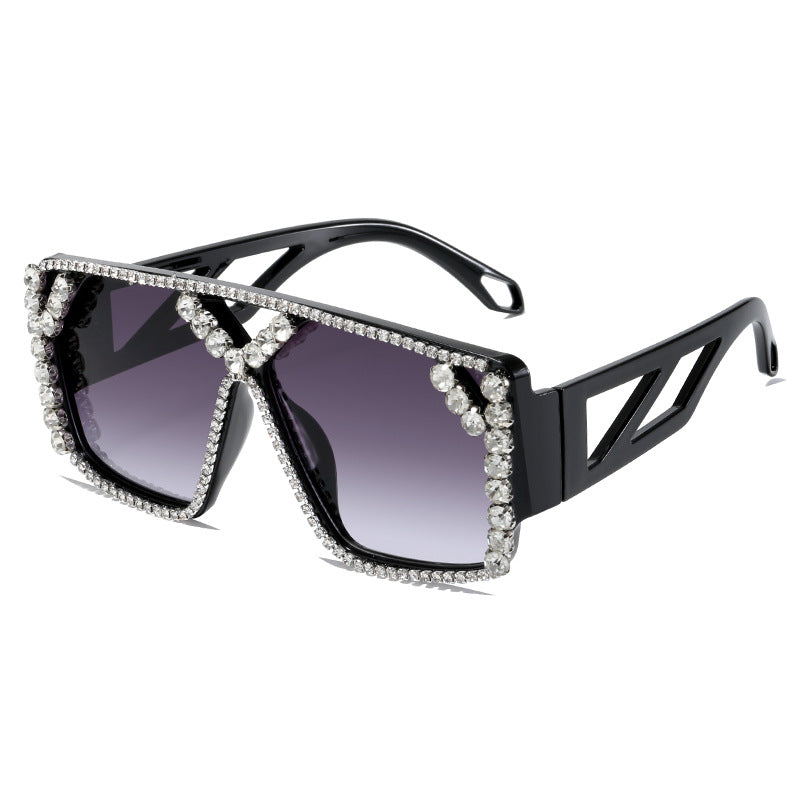 Women's Glamorous Oversized Sunglasses with Sparkling Frame and UV Protection Stornfield