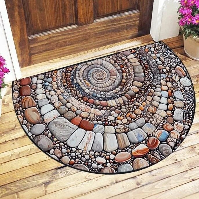 Textured Wooden Plank Doormat Stornfield