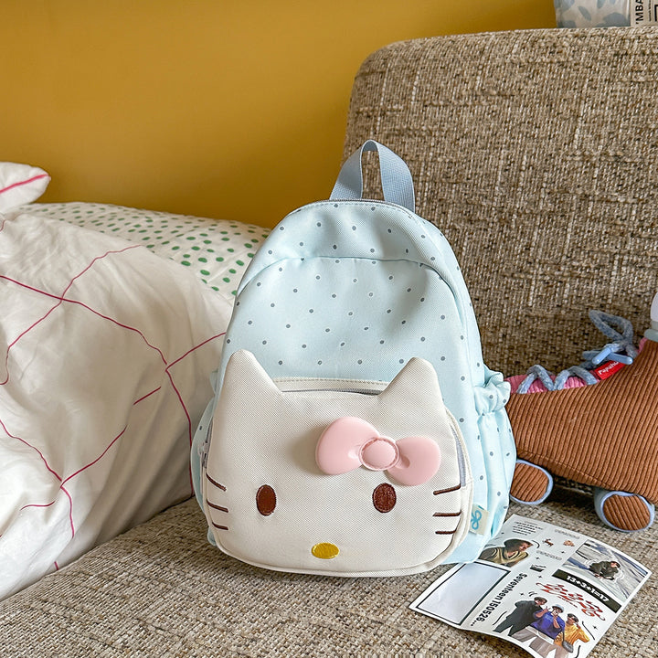 Children's Adorable Kitty-Themed Mini School Backpack