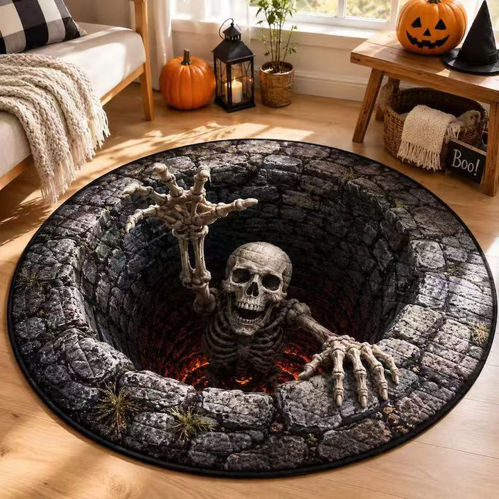 3D Pumpkin Themed Area Rug