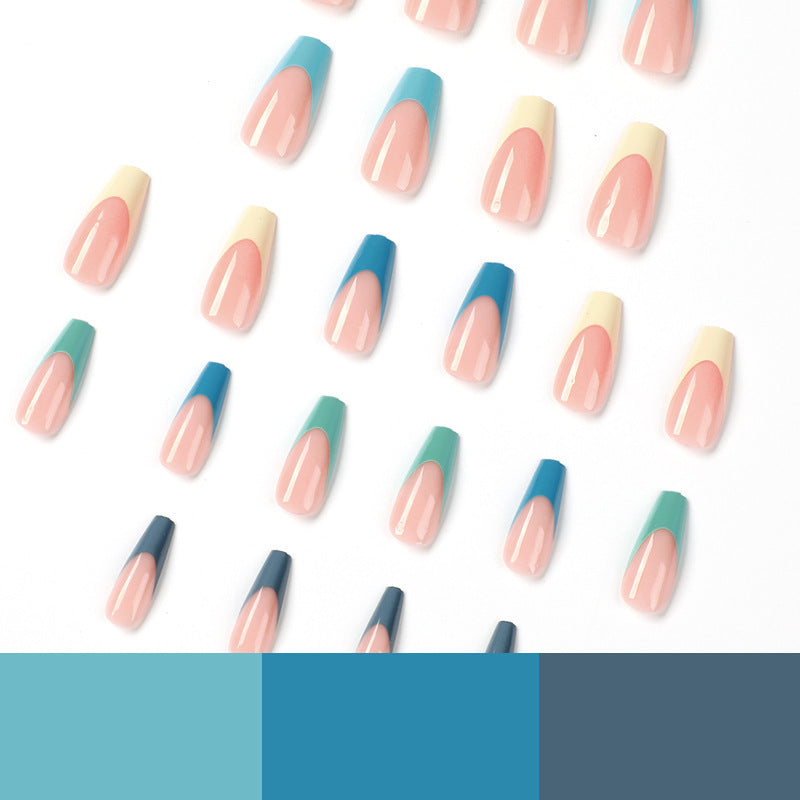 Artful Nail Extensions with Precise Gradient and Elegant Accents Stornfield