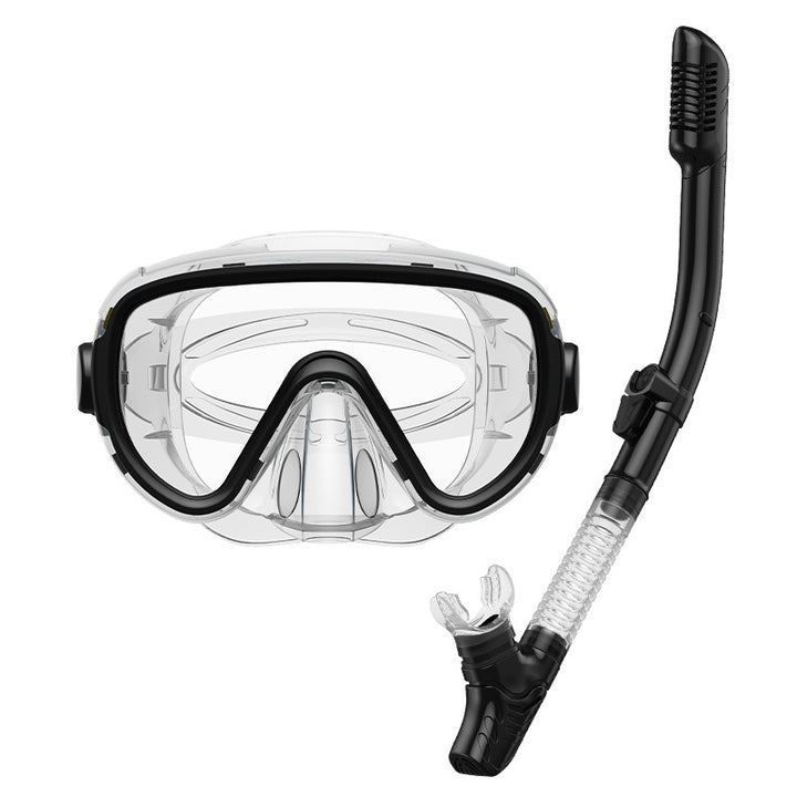 Premium dive mask with anti-fog function and flexible breathing tube Stornfield