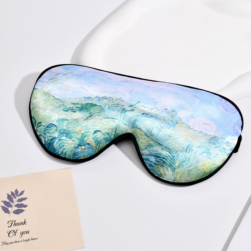 Unisex soft ergonomic sleep mask with contoured eye area and adjustable elastic band Stornfield