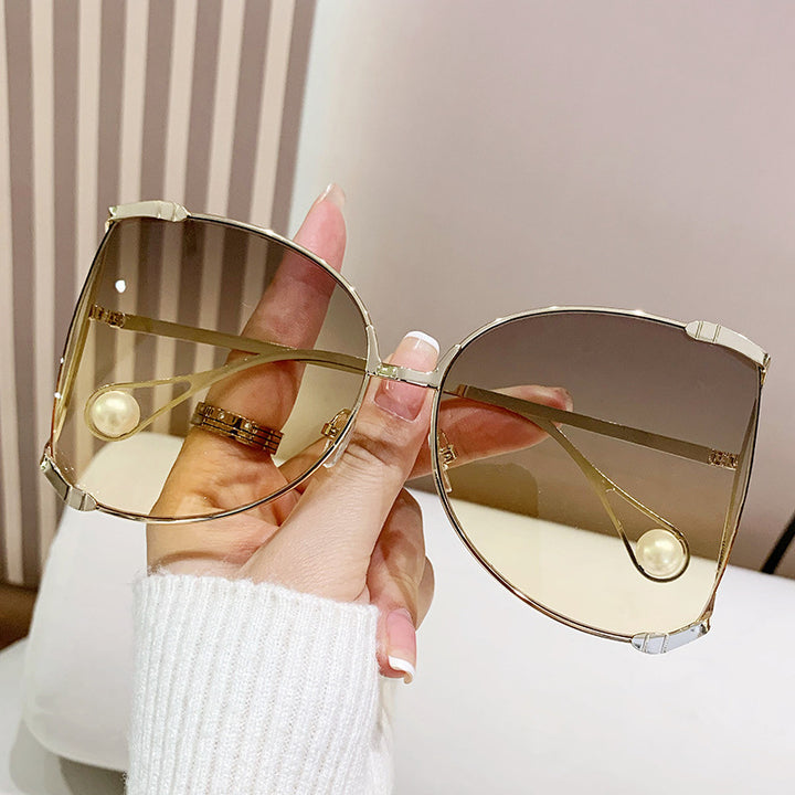 Ladies fashionable glasses with elegant pearl decor Stornfield