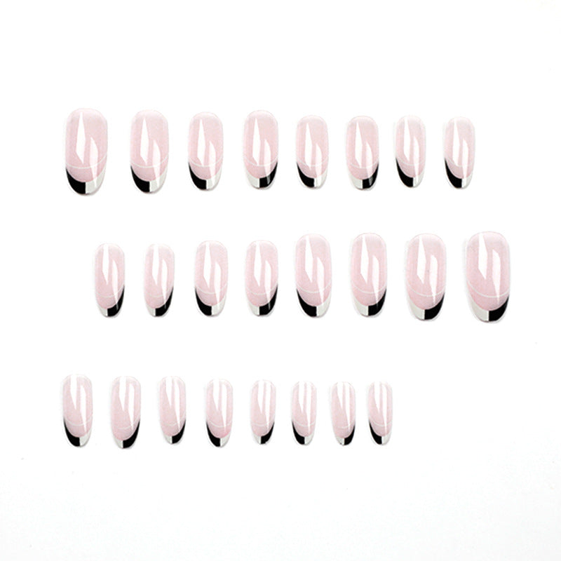 Artificial nail art with modern French-tip design Stornfield