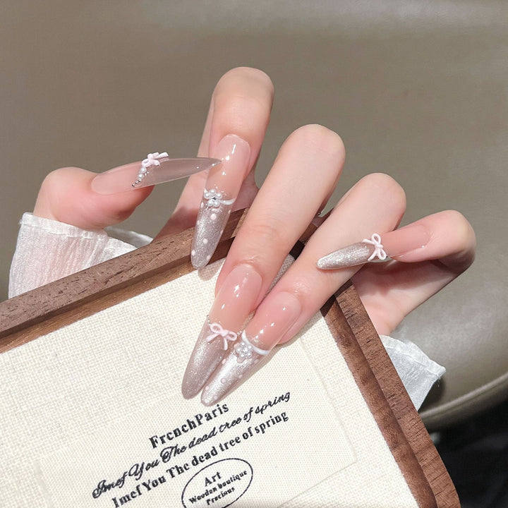 Elegant Extended Stiletto Press-On Nail Set Stornfield