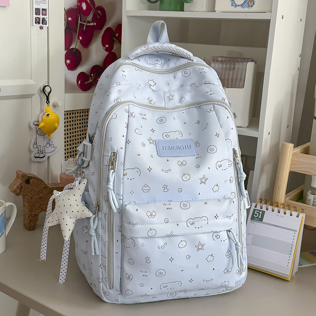 Playful Illustrated Backpack Stornfield