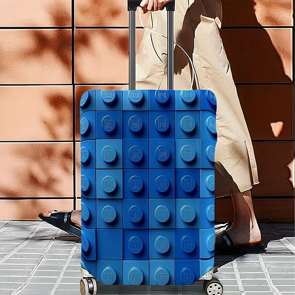 Unisex non-elastic suitcase cover with three-dimensional nub structure and non-slip inner fastening Stornfield