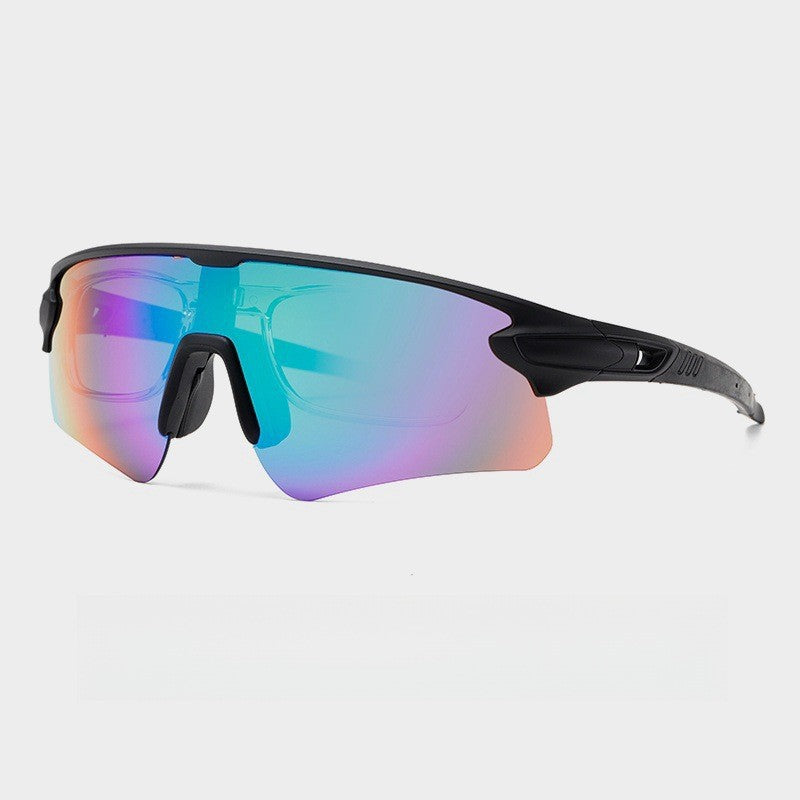 Unisex sporty high-performance sunglasses with aerodynamic design and adjustable nose pad Stornfield