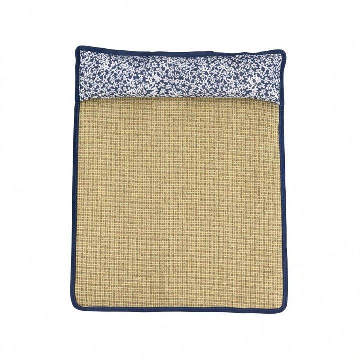 Unisex nan cooling sisal sleeping mat with padded neck pillow for pets Stornfield