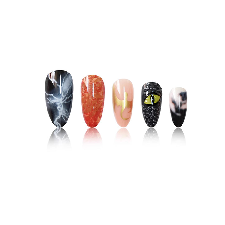 Artistic Themed Press-On Nail Art Stornfield