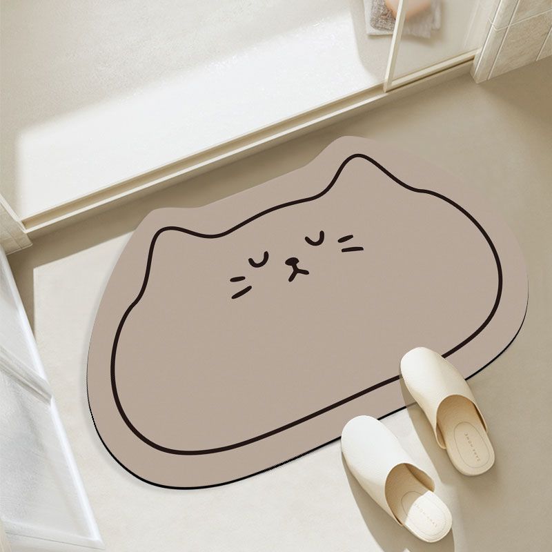 Cat-Shaped Bathroom Mat