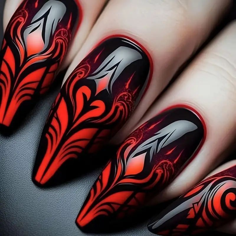 Chic Decorative Press-On Nail Enhancements Stornfield