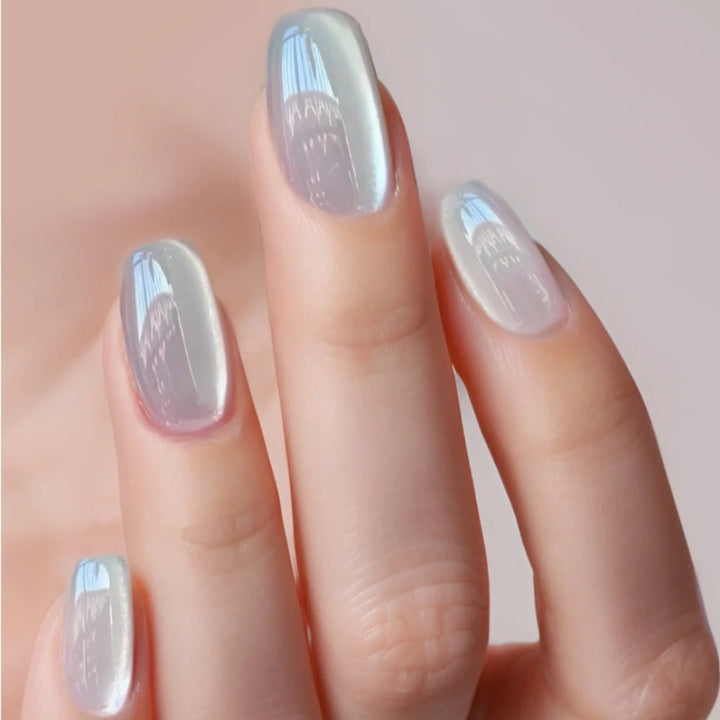 Glossy Reflective Press-On Nails Stornfield