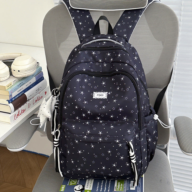 Fun Star-Embellished Student Backpack Stornfield