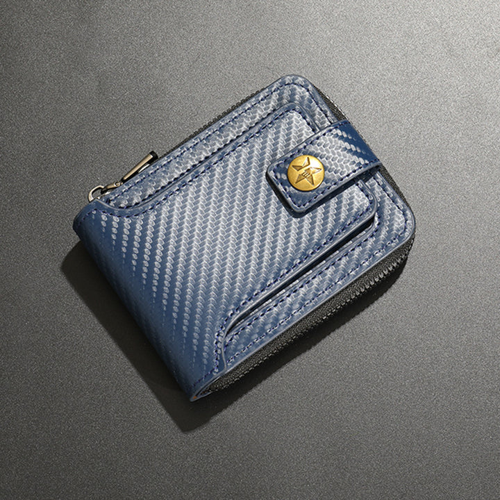 Compact Carbon Fiber Zip Wallet Stornfield