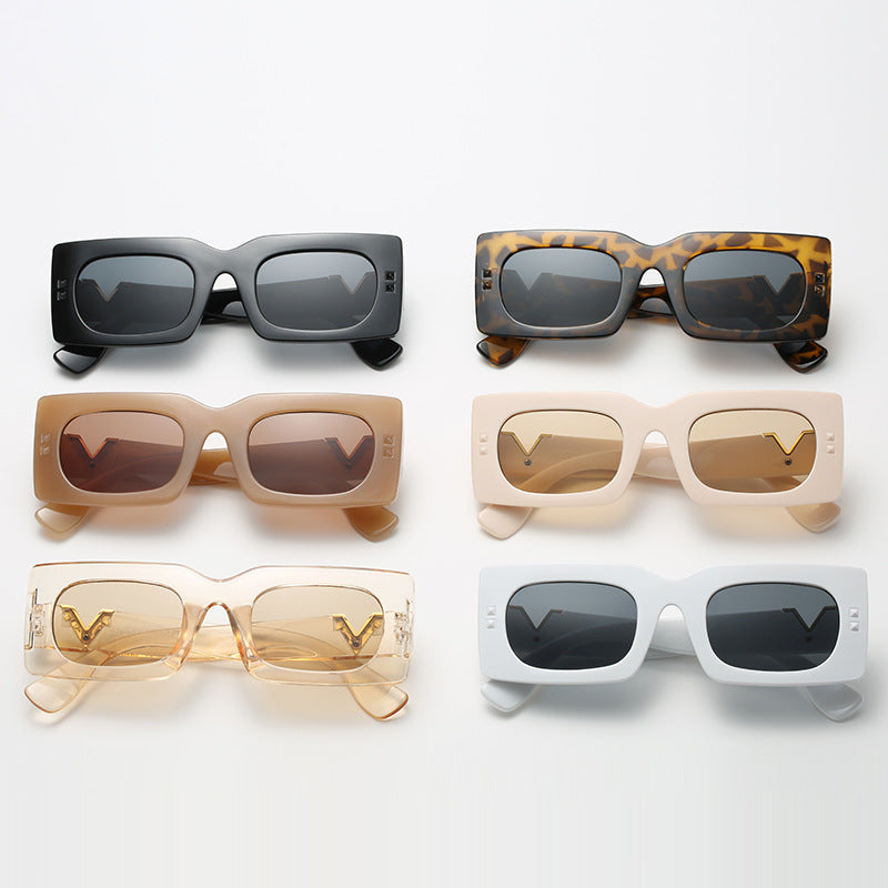 Women's oversized sunglasses with animal print Stornfield