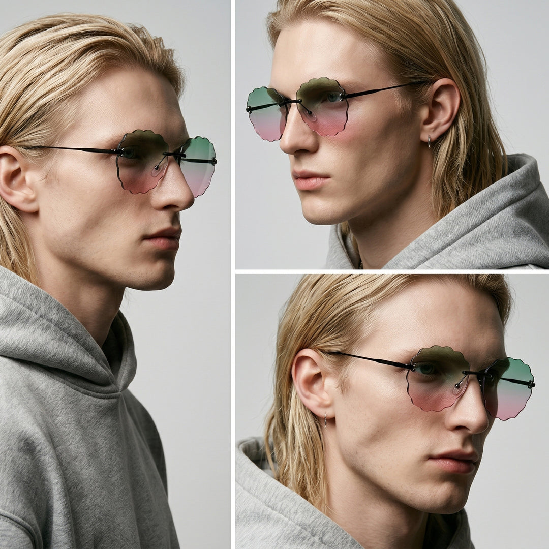Ladies fashionable sunglasses in unique flower frame Stornfield