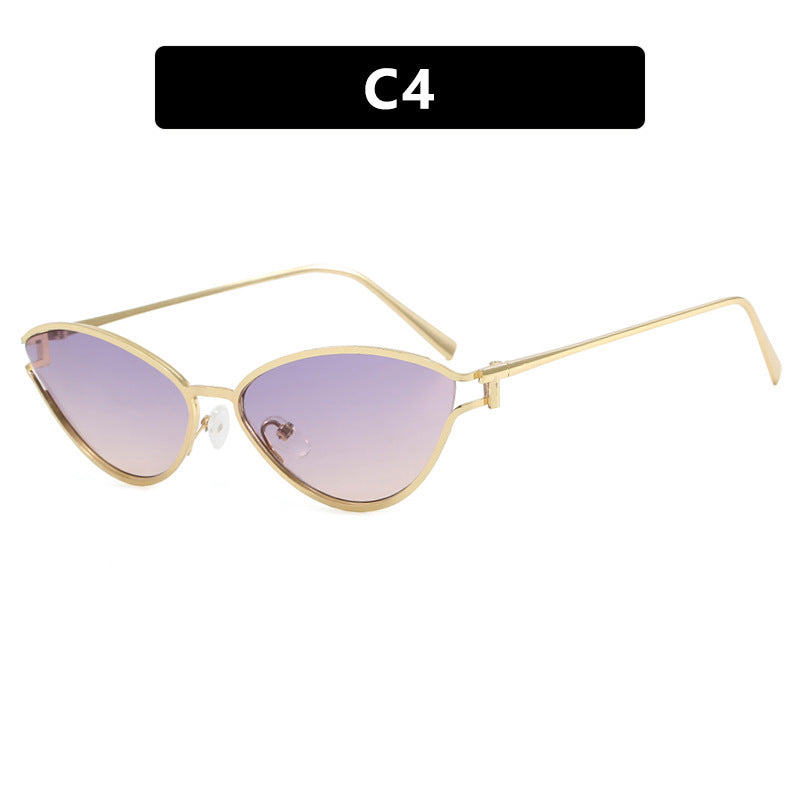 Ladies Cat-Eye Sunglasses in Elegant Gold Frame Stornfield