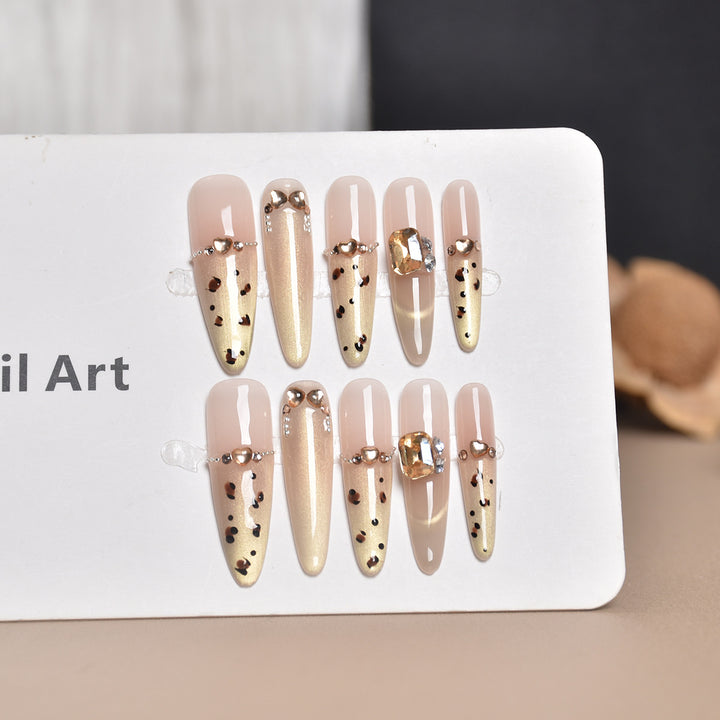 Decorative Crystal-Embellished Press-On Nails Stornfield