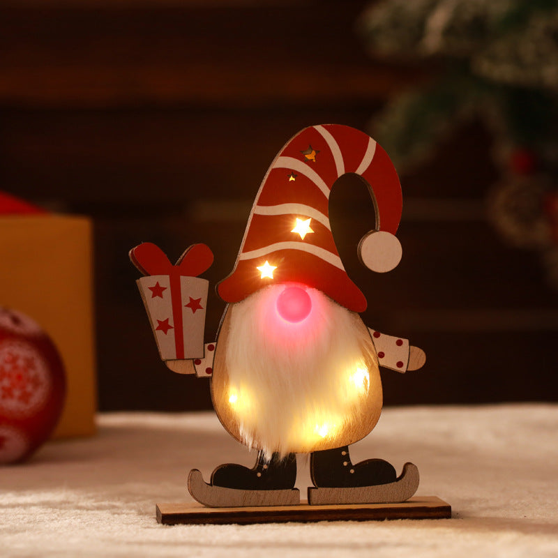 Decorative Christmas gnome with LED lighting Stornfield