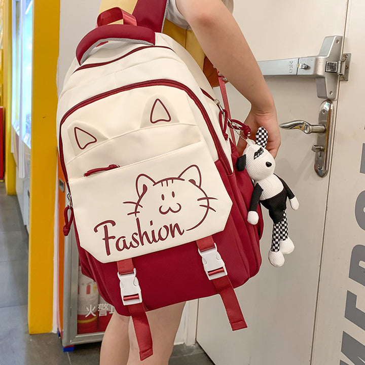 Backpack with Cute Cat Ears and Practical Compartments Stornfield